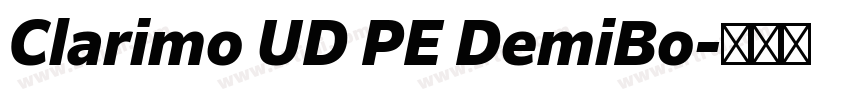 Clarimo UD PE DemiBo字体转换